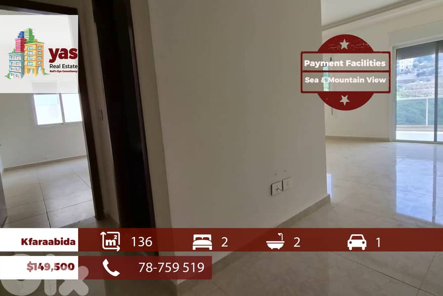 Kfaraabida 136m2 | New | Payment Facilities | Sea & Mountain View |MCH 0