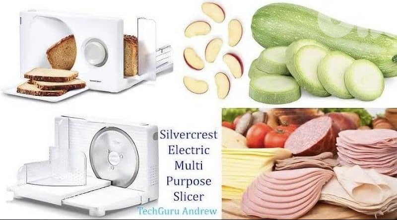 Electric universal slicer SAS 100 A2 Information, SILVER CREST. 8