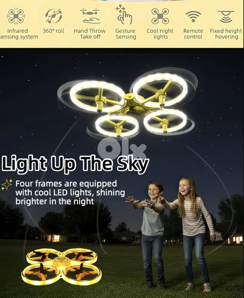 AEROCRAFT DRONE/QUADCOPTER 2.4G SENSOR REMOTE CONTROL. 8