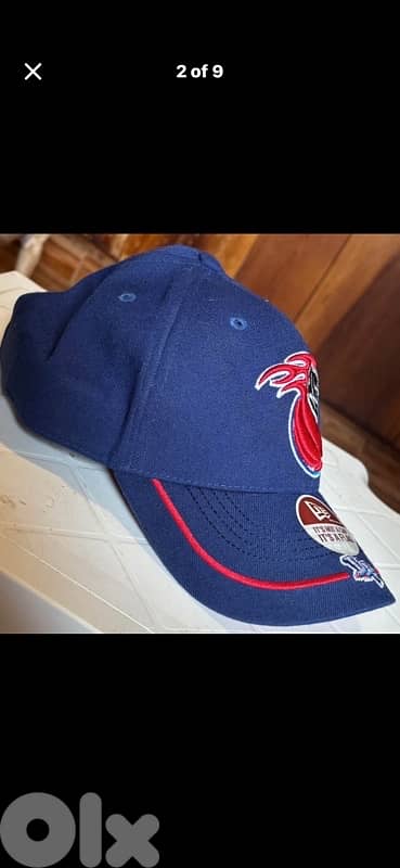 New Era Detroit Pistons Hat - Vintage Horse Logo NBA Cap - Adjustable 0