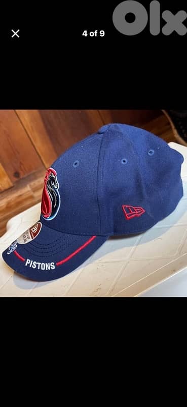 New Era Detroit Pistons Hat - Vintage Horse Logo NBA Cap - Adjustable 3