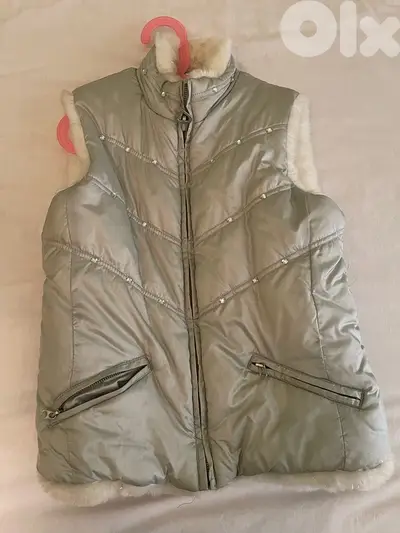 silver gilet