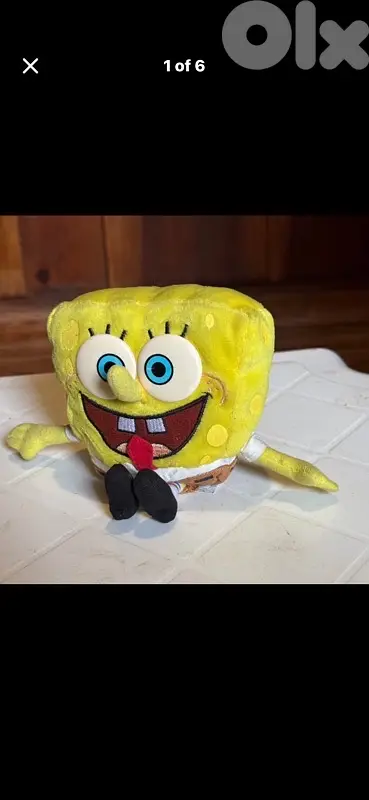 Rare 2003 Applause SpongeBob SquarePants Beanbag Toy