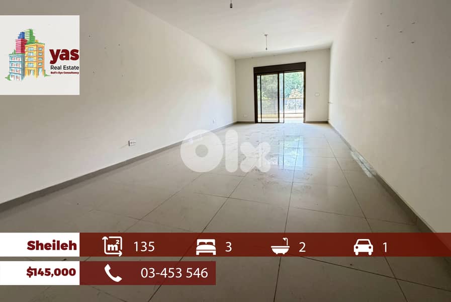 Sheileh 135m2 | Brand Flat | Calm Area | Well Lighted | Open View | EL 0