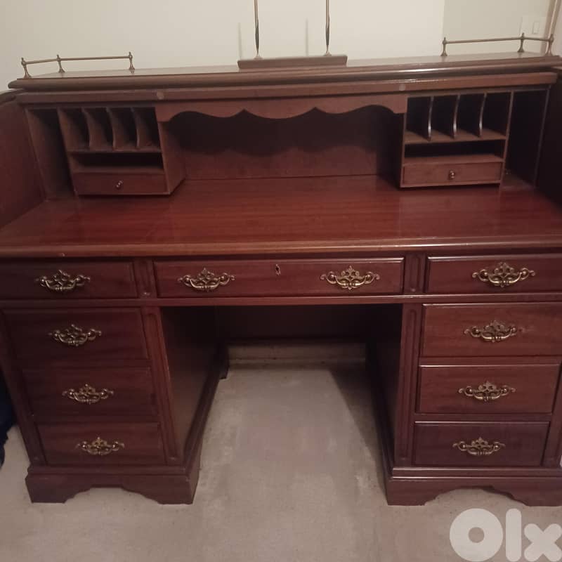 Antique wood decorative desk 0