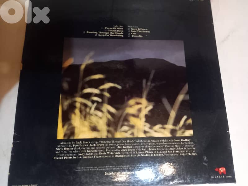 Jack Bruce – Out Of The Storm	 Vinyl, Album 1