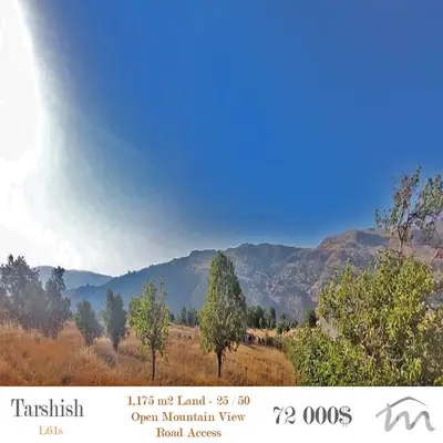 Tarchich | 1,175m² Land | 25/50 | Road Access | Open Mountain View