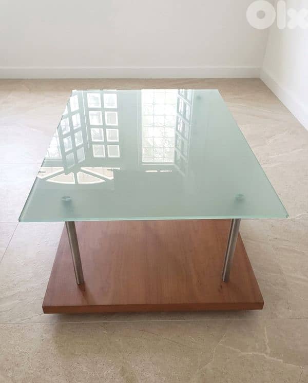 Modernist Glass Coffee Table, Mid-Century Style 0