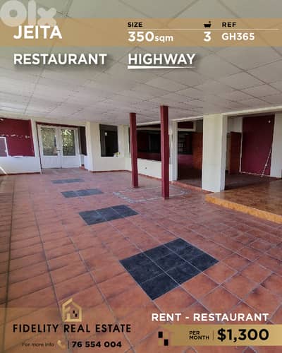 Resturant for rent in Jeita GH365 مطعم للإيجار في جعيتا
