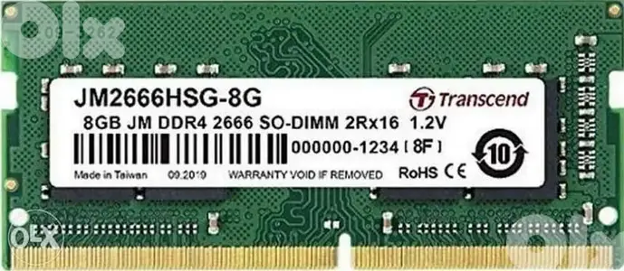 Transcend 8GB JM DDR4 2666 SO-DIMM $20