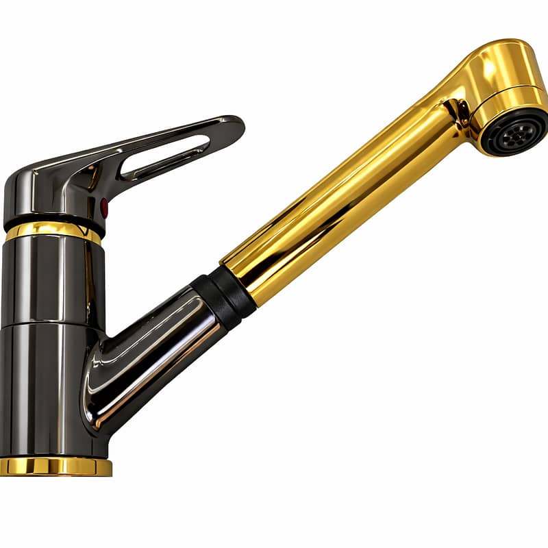Single Lever Sink Mixer with Shower- خلاط مجلة مع مرشة 2