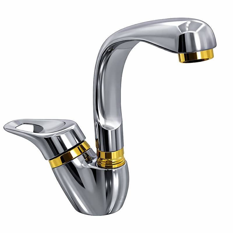 Single Lever Sink Mixer with Spout- خلاط مجلة 0