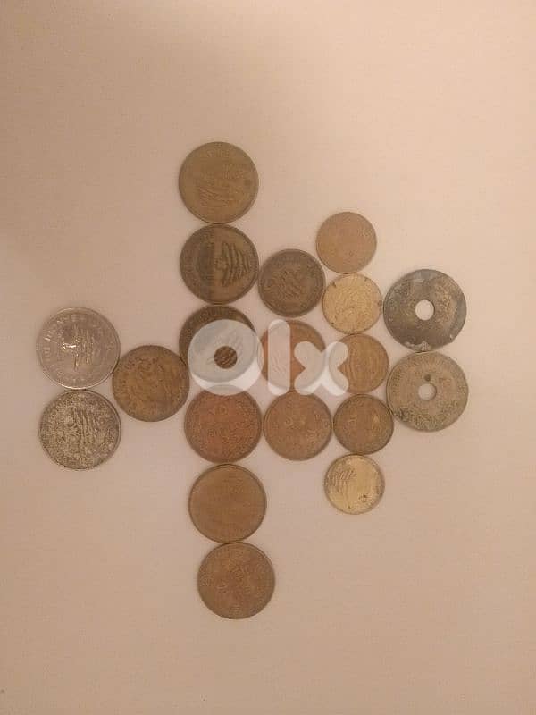 Lebanese old coins 0
