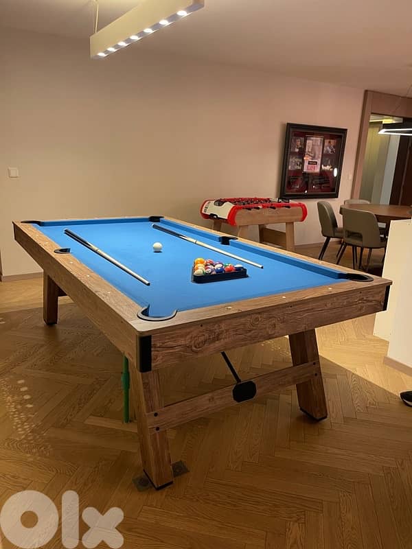 8ft 3-in-1 Billiard, Table Tennis, and Dining Table 1
