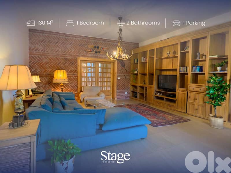 Sunny & Cozy 2-Bedroom Apartment in Baabdat For Rent 0