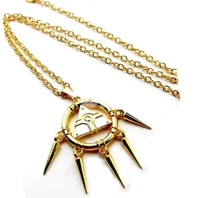Original Metal Millinium Ring Necklade Yugioh