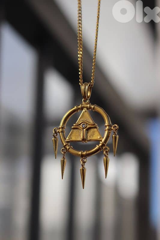 Original Metal Millinium Ring Necklade Yugioh 3