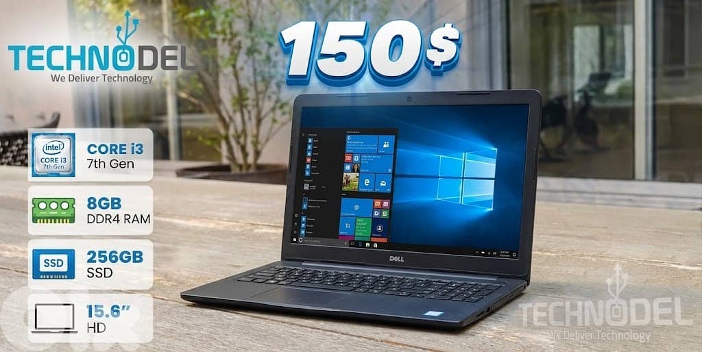 DELL 3567 core i3 7th 8GB 256gb ssd 15.6" 0