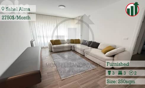 Furnished Apartment for Rent in Sahel Alma !!