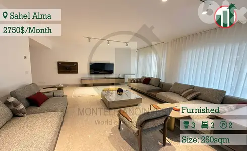 Furnished Apartment for Rent in Sahel Alma !!
