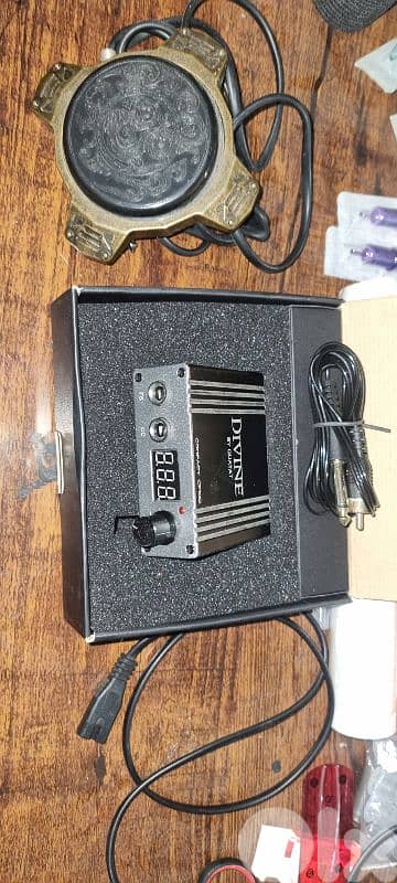 quatat s1 tattoo machine+viper battery wireless+bidal & power supply 2