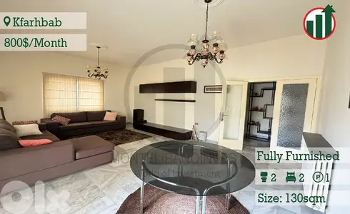 Fully Furnished Apartment for Rent in Kfarhbab !!