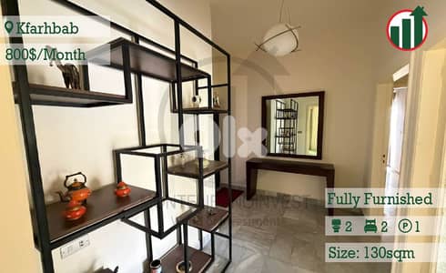 Fully Furnished Apartment for Rent in Kfarhbab !!