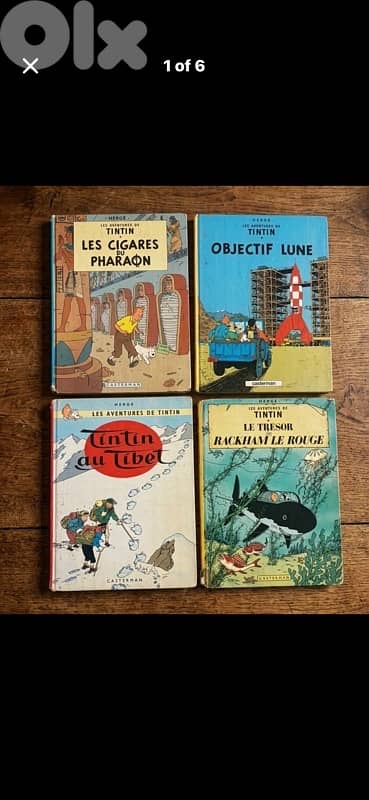 Vintage Tintin Collection 1950s/80s-Rare Early French Casterman Prints 0