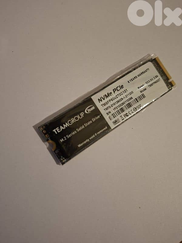 NVME 2 TB TEAMGROUP NEW WARRANTY 5 YRS 1