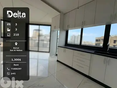 Duplex for rent in ras al nabaa, beirut / راس النبع، بيروت