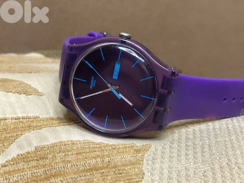 Watch swatch Swiss made original The distinctive purple color 40MM 0