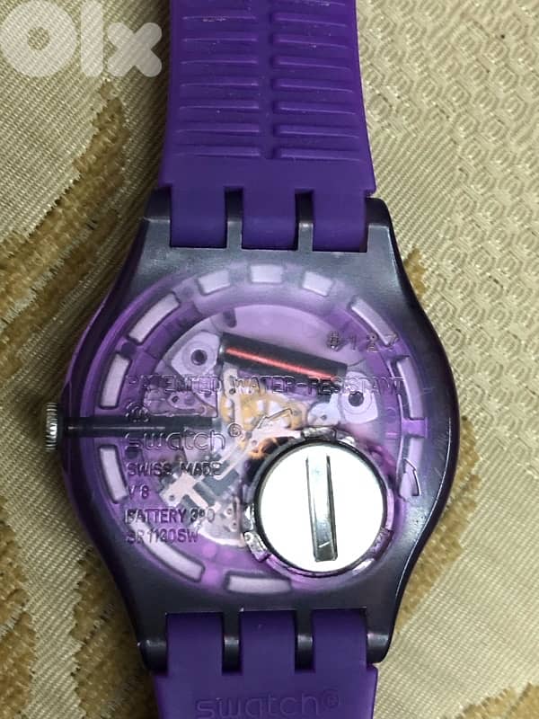 Watch swatch Swiss made original The distinctive purple color 40MM 1