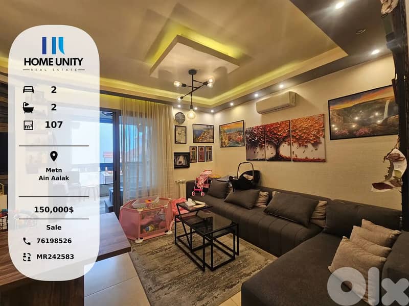 apartment for sale in Ain Aalak, Metn 0