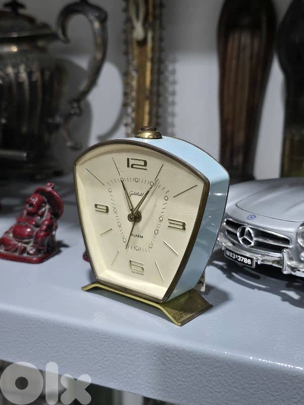 Goldbühl table alarm clock made in West Germany 0