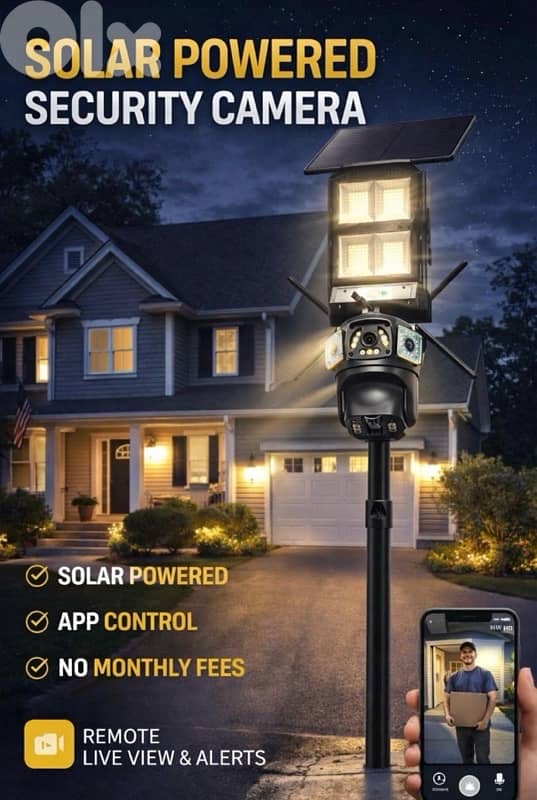 3 lenses security camera 0