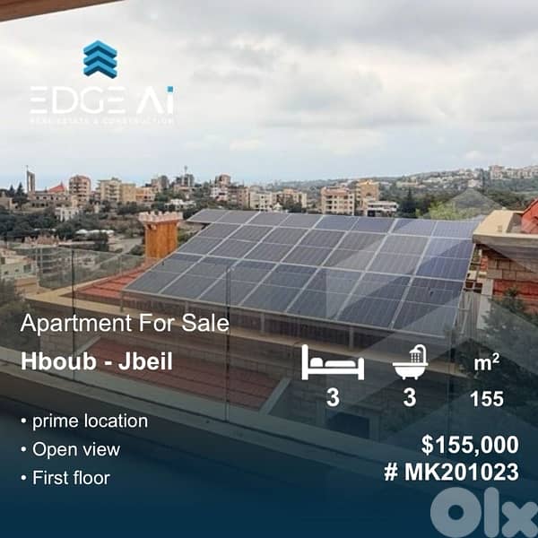 Apartment for Sale | Hboub – Jbeil  Ref: #MK201023 0