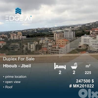 Duplex for Sale | Hboub – Jbeil  Ref: #MK201022