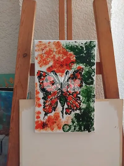رسم زيتي على القماش