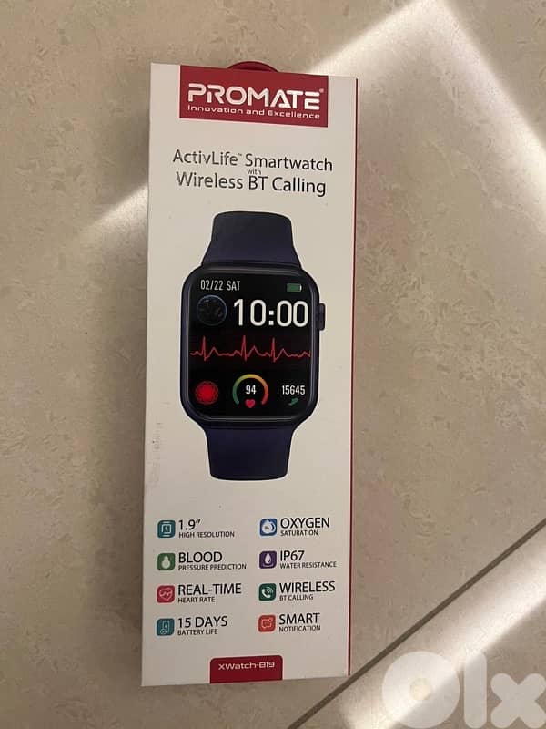 Open Box Promate smart watch for sale 0