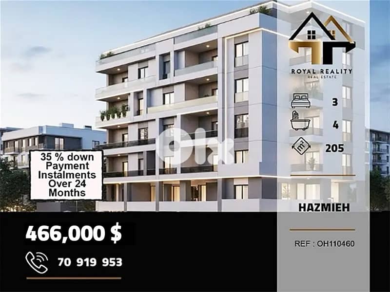 under construction apartment for sale in Hazmiyeh mar takla 0
