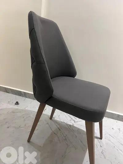 8 chairs nubuk grey in excellent condition