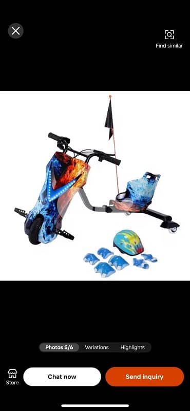 Kids 36V Electric Drifting Scooter – 350W with Bluetooth & Safety Gear 0