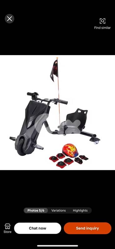 Kids 36V Electric Drifting Scooter – 350W with Bluetooth & Safety Gear 1