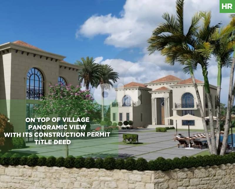 LAND/ 700 sqm luxury Villa/three guest bungalows in Aley REF#HR128092 0