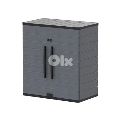 Duramax Cedargrain Short Plastic Vertical Storage Cabinet