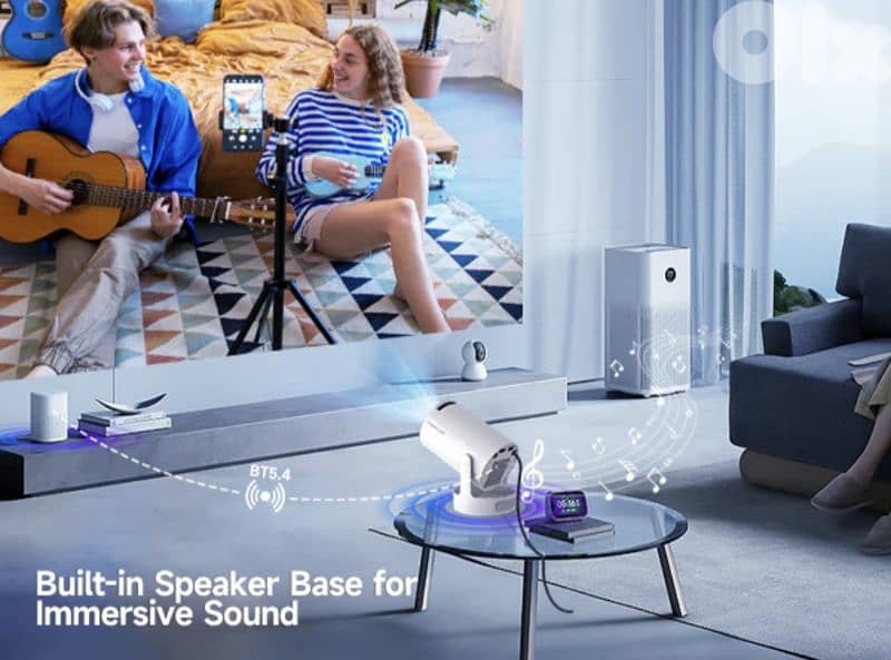 MAGCUBIC HY300 Pro+ Projector with Built-in 5W Speaker, 10
