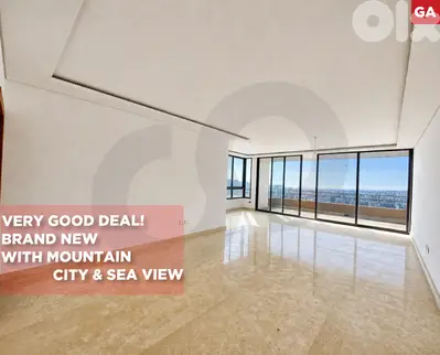 DUPLEX/Mansourieh, Metn/المنصورية/city & sea views REF#GA135832 !
