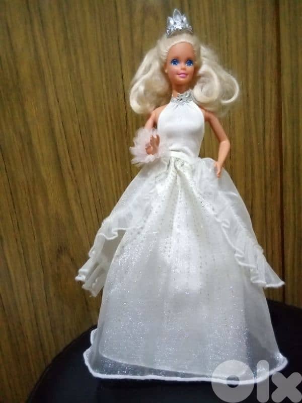 FANTASY WEDDING Barbie Mattel89 rare vintage great doll+Shoes+crown=50 0