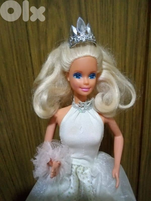 FANTASY WEDDING Barbie Mattel89 rare vintage great doll+Shoes+crown=50 1