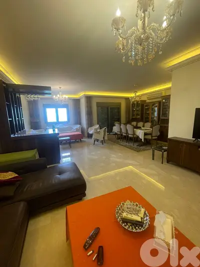 FULLY FURNISHED APARTMENT FOR RENT IN MANSOURIEH + TERRACE, (MANR-315)